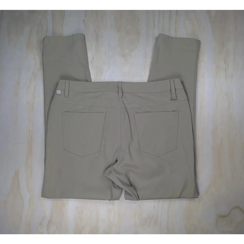 Lululemon Men's 34 ABC 5-Pocket Pant Khaki Tan Warpstreme Flawed